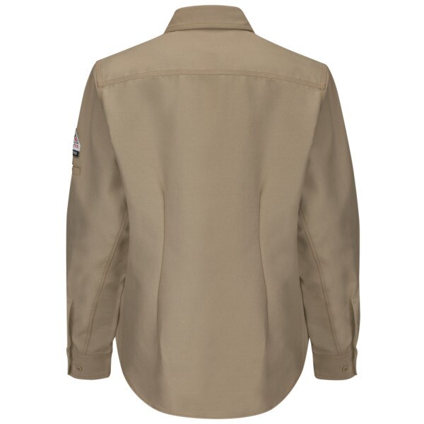 Bulwark Women's FR Long Sleeve Shirt in Khaki